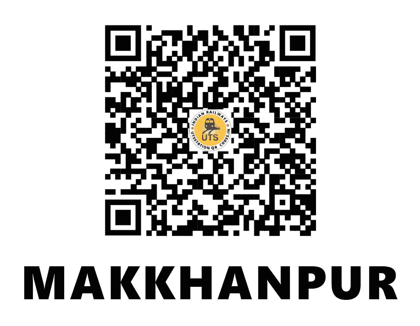 UTS QR Code for MAKKHANPUR - MNR - NC (UTTAR PRADESH)